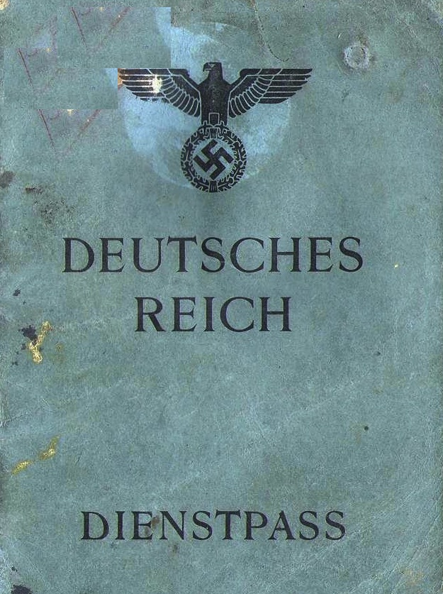 1944 German Service Passport