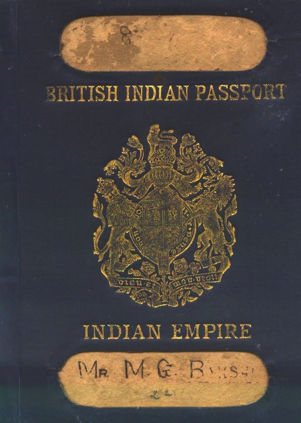 British Indian Passport Colonial